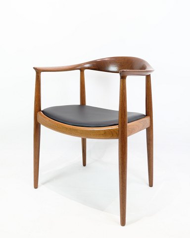 The Chair - Model JH503 - Teak - Black Leather - Hans J. Wegner - Johannes 
Hansen - 1960s
Great condition
