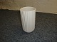 Flower Vase in cylindrical fluted white porcelain "Lyngby vase" Height: 16 cm 5000 m2 showroom