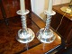 Candlesticks  silvered from around 1920. Newly polished. 5000 m2 showroom.