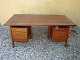 Large rosewood desk with steel handles in Danish design from the 1960s.5000m2 showroom.