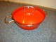 Nanna Ditzel red enamel pot with lid and steel hanger with isolringseffekt 5000 m2 showroom