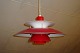 PH5 metal ceiling lamp in red high polish.5000m2 Showroom.