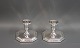 A pair of angular candlesticks in 830s. Model no.: 803 A and master stamped. 5000m2 showroom.