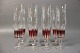 Eight champagne glass with red pattern.5000m2 showroom.