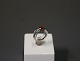 Small ring in 835 silver with a small red Heart.5000m2 showroom.