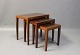 Nesting tables in rosewood designed by Severin Hansen for Haslev Furniture Factory.5000m2 showroom.