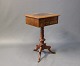 Antique sewing table in hand polished walnut with inlaid Wood from 1860.5000m2 showroom.