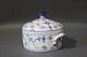 Royal Copenhagen blue fluted small lidded jar #400.5000m2 showroom.