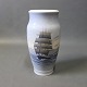Royal Copenhagen floor vase with motif of ships, no.: 2108-131.5000m2 showroom.