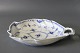 Royal Copenhagen blue fluted half lace leaf shaped dish, no.: 1/548.5000m2 showroom.