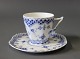 Royal Copenhagen blue fluted lace coffecup with saucer, nr.: 1/1036.5000m2 showroom.