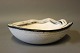 Ceramic bowl in black and white glaze by Herman A. Kähler. 5000m2 showroom.