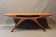 Coffee table, "The smile" in teak by Johannes Andersen and CFC Silkeborg from the 1960s.5000m2 showroom.