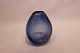 Large dark blue glass vase, "Rain drop" by Per Lütken for Holmegaard.5000m2 showroom.