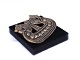Brooch with viking motif of brass5000m2 showroom.