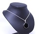 Necklace with Onyx pendant of 925 sterling silver stamped Dsi.5000m2 showroom.