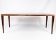 Oblong coffee table with extension leaf in rosewood of Danish Design manufactured at Silkeborg furniture factory in the 1960s.5000m2 showroom.