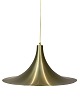 Ceiling pendant made of brass in the style of Gubi pendant designed by Claus 
Bonderup and Thorsten Thorup in 1968.
Great condition
