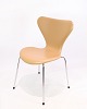 Syver Stol - Spisestuestol - Model 3107 - Cream Farvet Elegance Læder - Arne 
Jacobsen - Fritz Hansen
Fremragende stand
