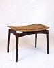 Wicker Stool - Teak - Sigfred Omann - Ølholm Furniture Factory - 1960s
