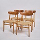 Set of Four Dining Chairs - Model CH23 - Teak - Hans J. Wegner - Carl Hansen & 
Son - 1960s
