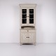 Gustavian Display Cabinet in Light Grey with Patina, Circa 1790