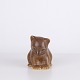 Knud Basse Bear Figure in Brown Glazed Ceramic, Danish Design, 1960s