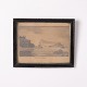 Drawing Depicting the Coast of St. Malo in Black Frame