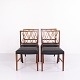 Set of 4 dining chairs in rosewood by Ole Wanscher for A.J. Iversen, 1940s