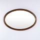 Oval Mirror with Wooden Frame 1920s