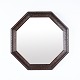 Octagonal Mirror Dark Wood 1890s