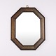 Antique Mirror with Dark Wood Frame from the 20th Century