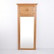 Rectangular Mirror in Pine with Carved Details from the 1940s