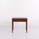 Mahogany Sewing Table with Storage Compartment from the 1940s