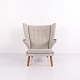 Papa Bear Chair Model AP19 in Light Grey Hallingdal with Teak by Hans J. Wegner for PP Møbler