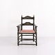 Antique Norwegian Painted Folk Chair Dated 1872