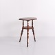 Mahogany Side Table or Plant Stand with Shelf from the 1920s