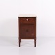 Mahogany Bedside Table or Side Table with Marble Top from the 1930s
