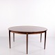 Arne Vodder Round Rosewood Dining Table with Extension Leaves by C.J. Rosengaarden 1960s