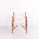 Finn Juhl Walnut Lounge Chair with Light Fabric from 1952