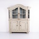 Antique German Painted Oak Display Cabinet with Glass Doors from the 1790s