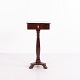 Antique Mahogany Sewing Table or Lamp Table with Column Base and Lock 20th Century