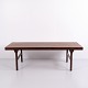 Danish Coffee Table in Brazilian Rosewood with Pull-Out Formica Tray 1960s