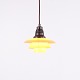 Poul Henningsen PH 2/2 Pendant with Yellow Painted Shades by Louis Poulsen 1930s