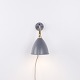 Bestlite BL7 wall lamp in brass and grey by Robert Dudley Best for Gubi