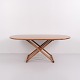 Andreas Hansen Safari coffee table in solid light wood for Haslev Møbelsnedkeri