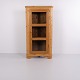 Antique Pine Corner Cabinet with Glass Door, 1890s