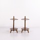 Pair of Edmund Jørgensen Walnut Plant Stands / Side Tables, 1950s