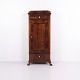 Antique Hand-Polished Mahogany Silverware Cabinet with Lion Feet, 1860s