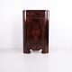 Antique Hand-Polished Mahogany Corner Cabinet, Late Empire, 1840s